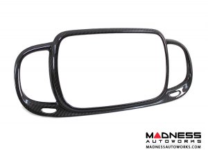 FIAT 500 Audio System Frame Cover - Carbon Fiber